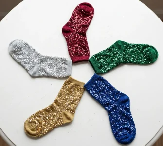 chaussettes paillettes